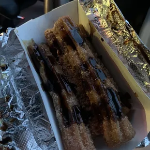 Cinnamon Churros with Chocolate sauce