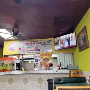 the interior of a restaurant