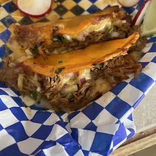 We ate a few quesatacos before I thought to take a photo.