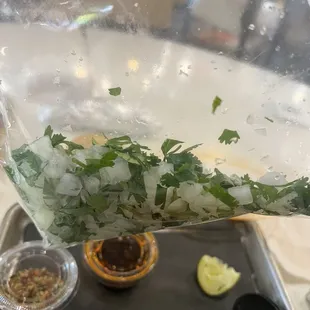 Mixo cilantro no para personas que no les gusta cebolla
