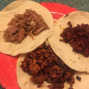 Carnitas, Chorizo, and Al Pastor