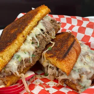 Birria grilled cheese