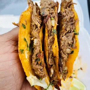 3 Birria Tacos