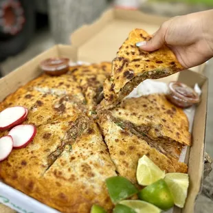 Some of the best birria pizza I've ever had