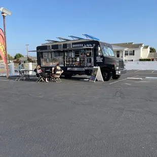 The truck and some fans of the place