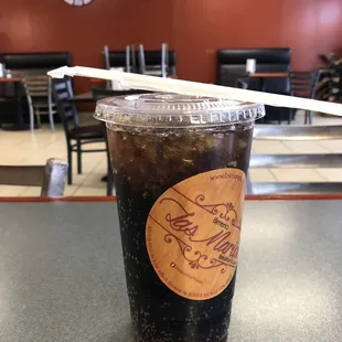 Giant large fountain drink