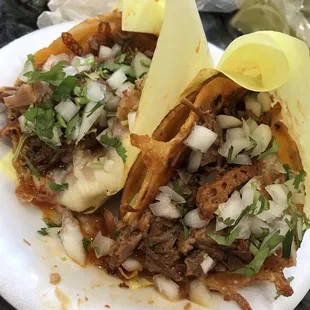 Tacos dorados w/queso  So good. Must try it. The salsa has so much flavor and just enough spice.