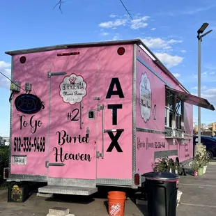  pink food truck