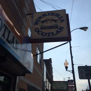 a sign for a restaurant