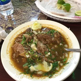 They specialize in goat stew.