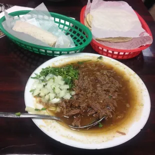 Plato chico, carne maciza (small plate, lean meat)