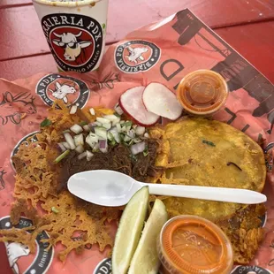 Spider taco and mulita