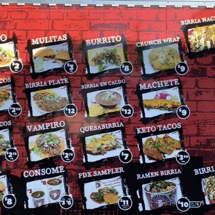 Tacos, Quesatacos, Quesabirrias, Vampiros, Spider Tacos...