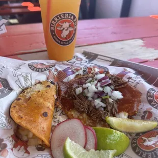 Quesotaco, Vampiro, an mango boing