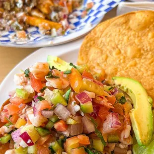 Tostada de Camaron