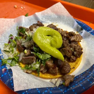 Carne asada taco!