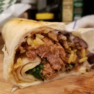 Cochinita pibil burrito. Two thumbs up!