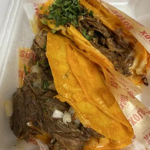 Birria tacos