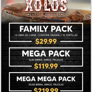 Catering Menu