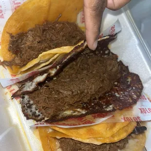 Tacos Dorados, Quesataco