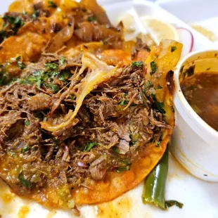 Birra tacos, inside.