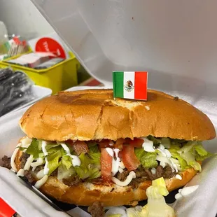 Tortas made with your choice of meat