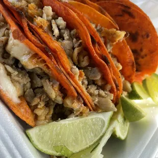 Quesabirria pollo asado Crispy Tacos