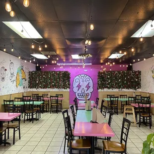 the interior of a restaurant