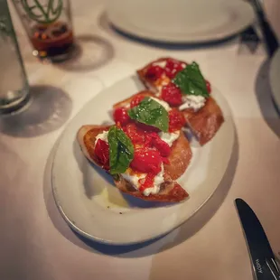 Burrata Cheese Bruschetta