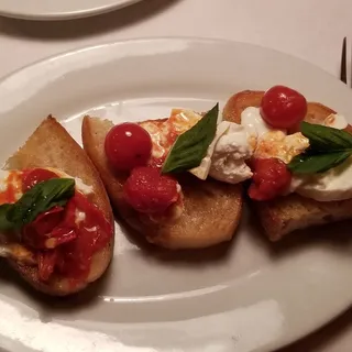 Burrata Cheese Bruschetta