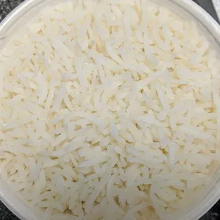 Take-out plain rice