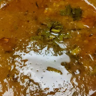 Take-out tomato dal