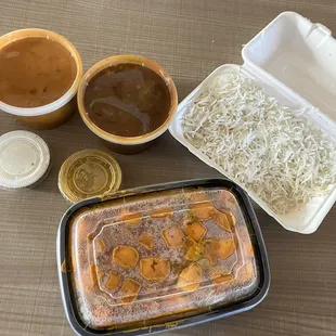 Takeout! Paneer 65 Biryani, Goat Curry, Butter Paneer