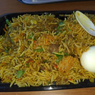 Lamb fry biryani