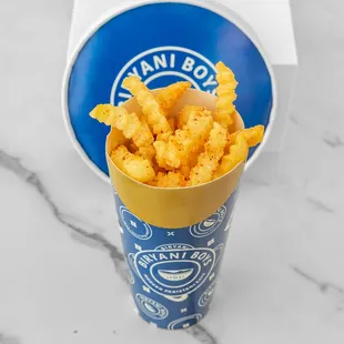 Masala Fries,
 Sliced potatoes sprinkled with our special house seasoning.
 Call For Order  (714) 257-5577