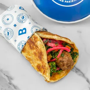 The Beef Seekh Kabob Roll
 Flavorful halal beef gola kabob masala roll made from halal ground beef and spices. Order  (714) 257-5577