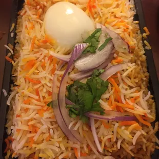 Hyderabadi Chicken Biryani is very good but lacked whole spices.