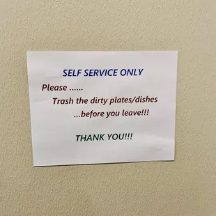 Self service note