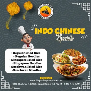 Indo Chinese Specials