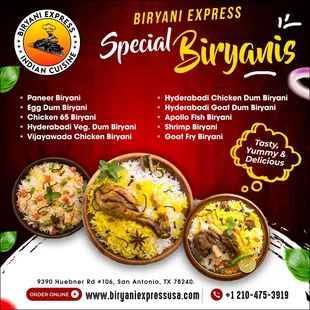 Biryani Specials