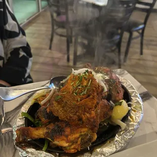 Tandoori chicken, moist and flavorful!
