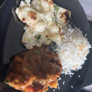 Kadai Chicken Garlic Naan
