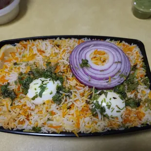 Saturday March 27, 2021 Family Pack Biryani, suppose to be very mild, was very spicy. (goat was under the rice, and had many sharp bones).