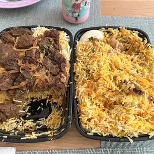 Goat Ghee Roast biryani &amp; Chicken Dum Biryani