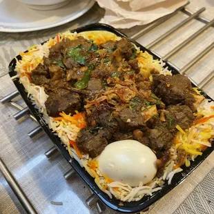 Goat Ghee Roast Biryani