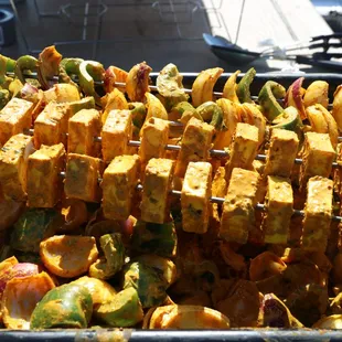 Paneer and veggies ,so soft they melt in mouth