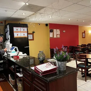 a man in a restaurant