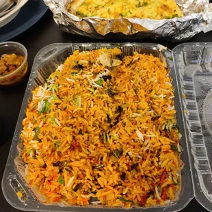 Chicken biryani (not bad)