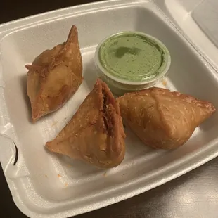 Veg samosas