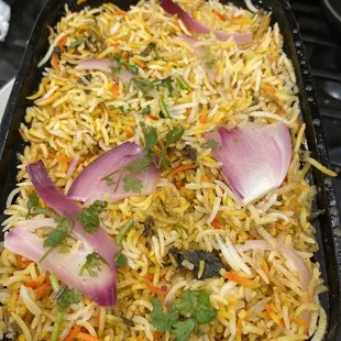 Vijayawada Special Paneer Biryani Pic by @theVeggieConsultant